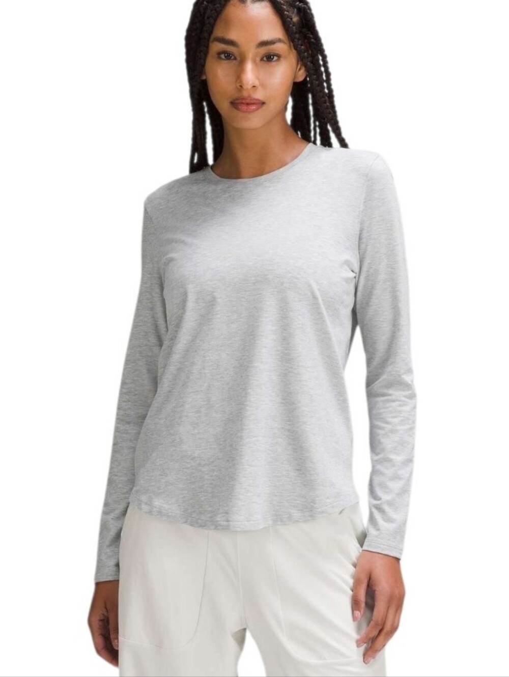Lululemon Love Long-Sleeve Shirt Heathered Core Light Grey